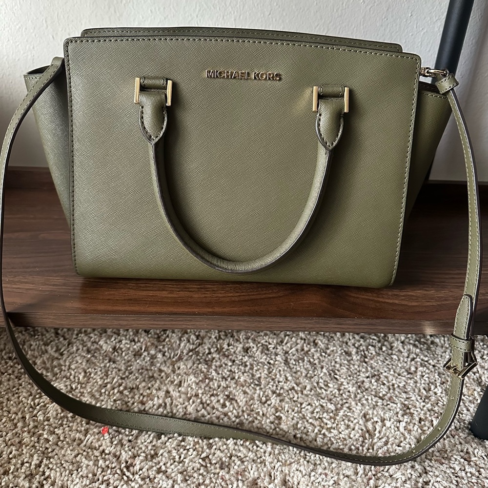 Michael Kors Purse (Olive Green)